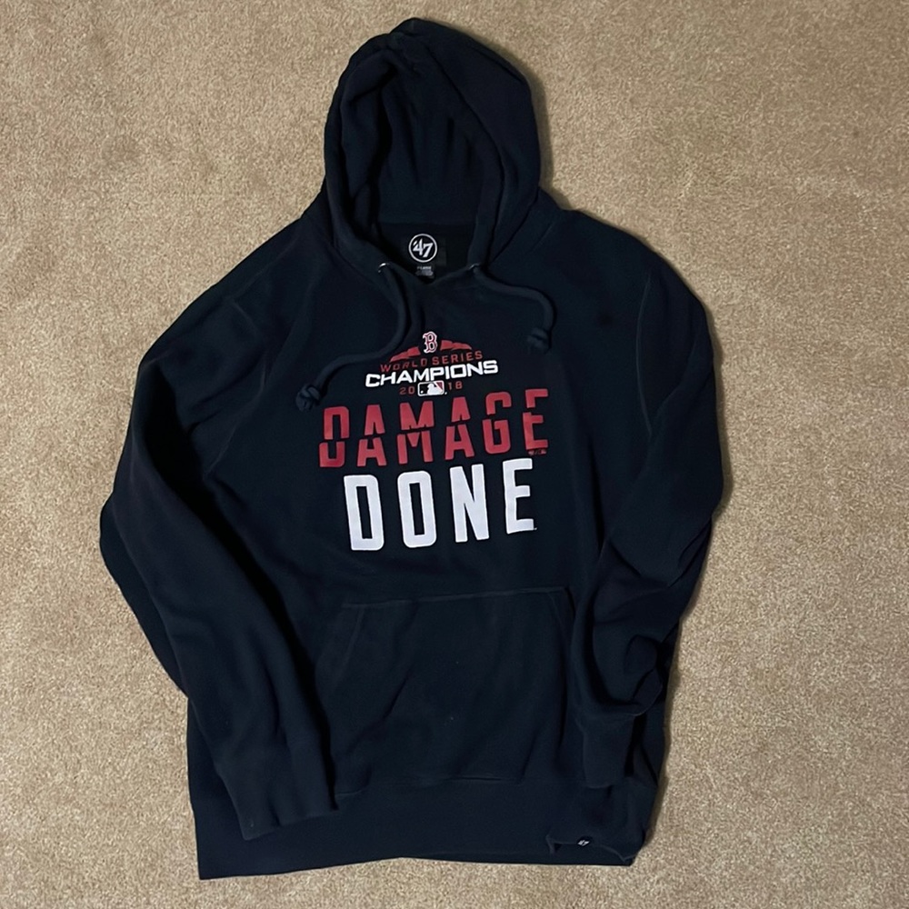 2018 Red Sox World Series hoodie.